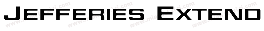 Jefferies Extended字体转换
